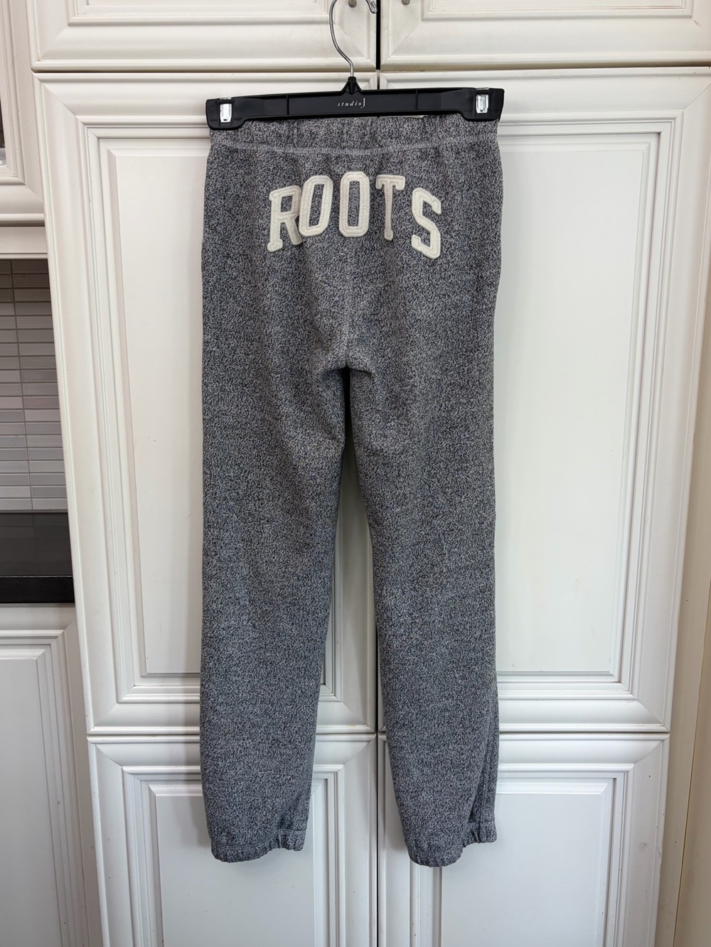Roots salt & pepper grey kids sweatpants